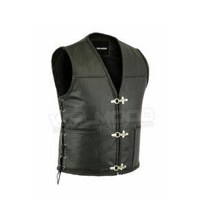 Chaleco transpirable personalizado para motocicleta, de cuero, de buena calidad, venta al por mayor - Product Image 2