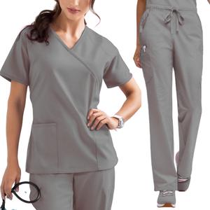 Uniformes de gommage Premium Anti-fluide santé LOGO personnalisé pharmacie femmes gommages haute qualité Stretch Spandex gommage ensemble - Product Image 6