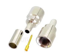 Connecteur coaxial RF FME mâle/femelle à sertir pour câbles RG58, RG142, RG400, LMR195 – Bornes de câblage