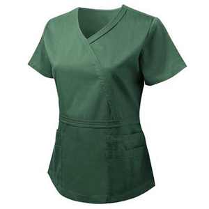 Nouvelle tenue de travail unisexe pour hôpital, 2 pièces, en toile écologique, élasthanne/polyester, pour médecins et infirmières, HI-W3505 - Product Image 3