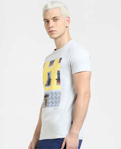 Venta al por mayor de algodón liso camiseta de gran tamaño de peso pesado camisetas logotipo personalizado hombres Puff estampado cuello simulado Camiseta de algodón transpirable - Product Image 3