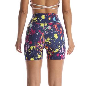 Shorts Deportivos de Cintura Alta para Mujer, Transpirables, Lavados, Estilo Hip Hop, para Ejercicio, Yoga y Ciclismo - Product Image 2