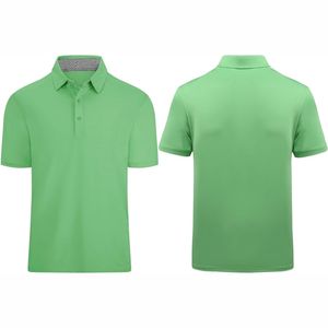T-shirts polo à manches courtes pour hommes Tissu tricoté respirant avec décoration zippée et polos imprimés - Product Image 1