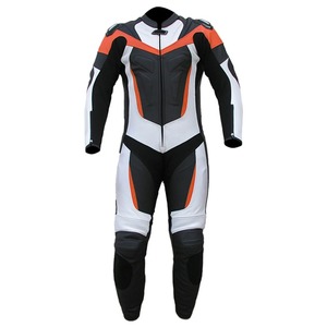 Combinaison d'équitation en cuir de course de moto combinaison 1 pièce avec veste de protection Ce pour hommes - Product Image 5