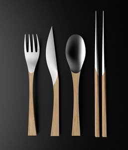 Cubertería de acero inoxidable hecha a mano, tenedor y cuchara de METAL, hecho en la INDIA - Product Image 5