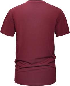 Wholesale 100% Cotton Men's T-shirt Luxury 300GSM Unisex Custom Logo <b>Mock</b> <b>Neck</b> Blank Boxy T-Shirt for Men - Product Image 4