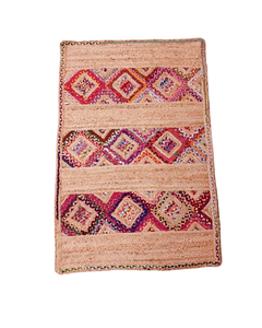 Alfombra Rectangular de yute Natural para interiores, pequeña alfombra de entrada, alfombras orientales lavables, felpudo antideslizante, alfombras de yute de cáñamo de yute de imitación - Product Image 2