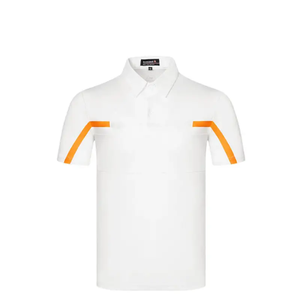 Camiseta de Polo con botones de cuarto Premium Regular, camiseta de POLO de Golf con cuello vuelto de tela de algodón suave de punto por sublimación para hombres - Product Image 3