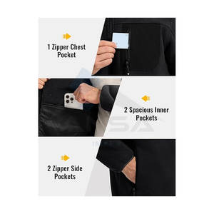 <b>Mens</b> Fleece <b>Jacket</b> Full Zip <b>Sherpa</b> Lined Thick Warm Winter Outdoor Hiking <b>Jacket</b> for Cold Weather Camping Trekking Travel - Product Image 3