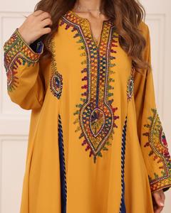 Wholesale Luxury Custom <b>Satin</b> <b>Abaya</b> Petite Women's Islamic Clothing Ruffle Sleeves Inspired Turkey Traditional Muslim Dress for - Product Image 2