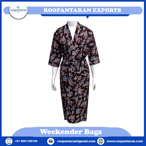 Kimono Indio con Estampado Floral, Suave y Transpirable, 100% Algodón, Tirantes Finos, Talla Única, Estilo Envolvente, para Venta al por Mayor - Product Image 4