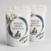 Sachets Doypack Mylar refermables pour aliments lyophilisés pour animaux de compagnie, résistants à l'humidité, emballage personnalisé de qualité alimentaire pour fournisseurs de lait et de gelée - Vente en gros