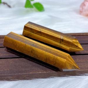 Hermosa Torre de Ojo de Tigre Natural de Primera Calidad, Cristal Pulido, Cristales Artesanales, Marca MUNTAHA AGATE, Técnica de Mosaico India, 4-6 Pulgadas - Product Image 4