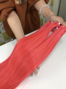 Extensiones de cabello de trama Rosa Bonestraight de tendencia caliente Paquetes de cabello humano vietnamita personalizables Pelucas de calidad súper Doble - Product Image 6