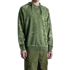 Venta al por mayor de lavado ácido Sudadera con capucha de los hombres de peso pesado de gran tamaño Vintage Zip up Hoodie de alta calidad lavado ácido cremallera sudaderas con capucha 2025 - Product Image 3