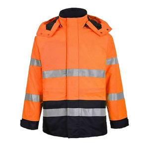 เสื้อแจ็คเก็ตนิรภัยกันน้ำแบบยูนิเซ็กซ์ ไซส์ใหญ่ สำหรับฤดูหนาว พร้อมแถบสะท้อนแสง ปรับแต่งโลโก้ได้ เสื้อคลุมทำงาน - Product Image 4