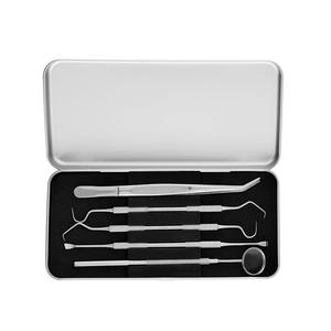 Kit Dental de Acero Inoxidable de Alto Contenido de Carbono, 4 Piezas, Instrumento de Odontología, Raspador de Dientes, 4 Piezas, Espejo, Palillo de Dientes - Product Image 6