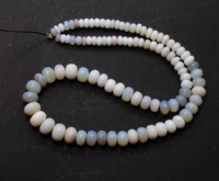 Perles d'opale de feu naturelle australienne 4X8MM env. Pierres précieuses en vrac en forme de rondelle lisse de 13 pouces et perles de pierres précieuses