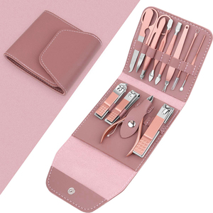 12 Pcs Professional <b>Manicure</b> Pedicure Kit Stainless Steel Nail Clippers Tools High Quality Customizable <b>Women</b> Grooming Travel - Product Image 1