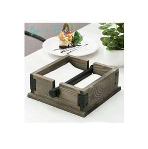 Boîte à mouchoirs en bois minimaliste pour cuisine à domicile et table de bureau avec finition naturelle et construction lisse et longue durée - Product Image 1