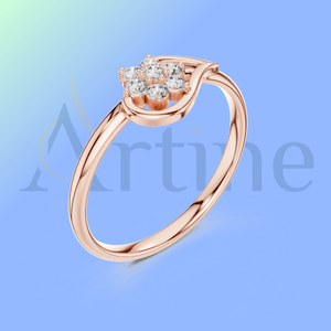 Bague ouverte réglable tendance 18K pour filles Style minimaliste - Product Image 1