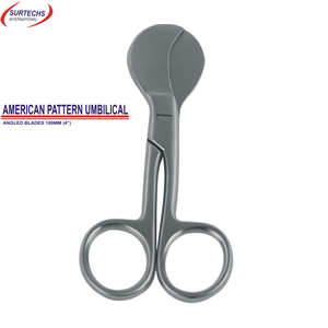 Surtechs High Quality Medical Stainless Steel <b>Instrument</b> 4\" Manual Umbilical Scissors American Basis <b>Surgical</b> <b>Instruments</b> - Product Image 3