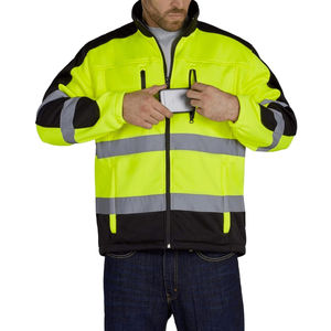 Chaqueta de seguridad de tela de alta calidad superventas impermeable a prueba de viento y luz cálida de trabajo MOQ chaquetas de trabajo para hombres - Product Image 1
