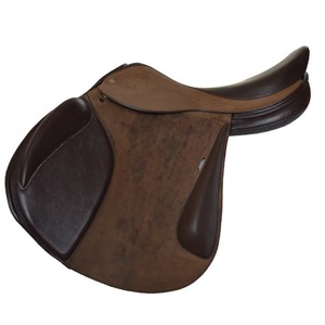 Selle de polo en cuir de vache brun anglais de haute qualité, 17,5 pouces, logo personnalisé Lotus Global LG-ES-06 - Product Image 6