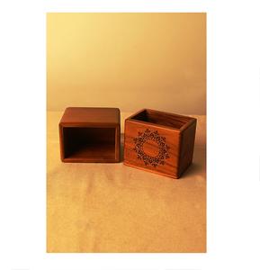 Repose-cuillère personnalisé en acier inoxydable marron cerise, fait main, écologique, avec plateau métallique à 12 côtés, 10,5 po (26,5 cm), couleur personnalisée - Product Image 4