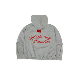 แจ็กเก็ตยีนส์สำหรับผู้ชายแจ็กเก็ตผ้าเดนิมลายทางปกติงานปักลายบริการ OEM ฤดูใบไม้ร่วงฤดูใบไม้ร่วง - Product Image 1