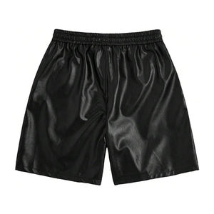 Fournisseur de gros Short en cuir boutonné tendance et serré Shorts en cuir de haute qualité fabriqués au Pakistan pour hommes - Product Image 2