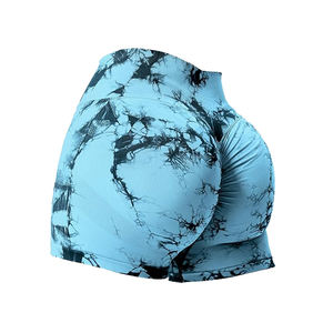 กางเกงขาสั้นเล่นยิมสำหรับเล่นกีฬาฟิตเนสโยคะกางเกงขาสั้นผ้าสแปนเด็กซ์/ ไนลอนสีพื้นขนาดพลัสปรับแต่ง2025 - Product Image 2