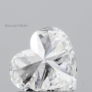 SHREERAJ SOLITAIRE D VVS1 Excellent <b>Heart</b> Cut Lab Grown Synthetic IGI Certified 1ct CVD Diamonds DRJD-6250 for Jewelry Making - Product Image 4