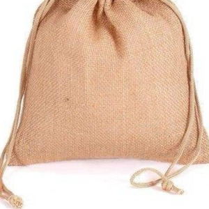 Vente en gros de luxe de qualité supérieure Satin jute avec poignée et motif de lettres avec cordon de serrage pochettes et sacs à bijoux fournisseur en vrac OEM - Product Image 3