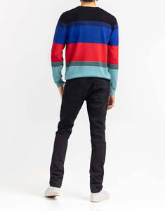 Suéter de Punto sin Mangas con Cuello en V para Hombre, de Algodón y Felpa, Color Sólido, Moda de Invierno, con Logotipo Frontal - Product Image 2