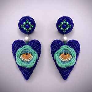 Pendientes de oro empanado de estilo europeo y americano de diseño blanco, venta al por mayor, pendientes de cuentas occidentales, conjunto bohemio - Product Image 6