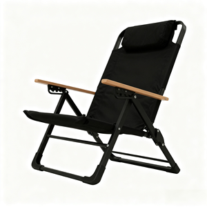 <span class=keywords><strong>Chaise</strong></span> <span class=keywords><strong>pliante</strong></span> portable réglable Kermit, légère en aluminium, pour le <span class=keywords><strong>camping</strong></span> en plein air, la plage, la pêche, avec dossier inclinable - Product Image 6