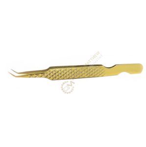 ขนตาปลอมสแตนเลสสีทองแบบโค้ง45องศา12ซม./13ซม. ขนตาปลอม - Product Image 2