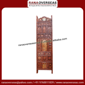 High Quality Eco Friendly Multi-Functional Single Panel Wooden Room Divider Hand Carved Details Modern Simple Frame Room - Product Image 3