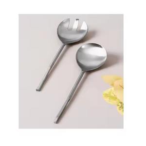 Ensemble de couverts en métal de qualité supérieure, nouveau serveur à salade en zigzag pour servir, ensemble de couverts en métal pour hôtel et cuisine - Product Image 4