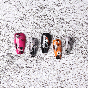 ShineB-pegatinas de decoración de uñas para HALLOWEEN, adhesivos profesionales de alta calidad con grito, fantasma, sangre, murciélago, telaraña, #45894 - Product Image 2