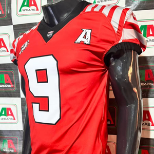 เสื้อเจอร์ซีย์แฟนฟุตบอลอเมริกันเสื้อเจอร์ซีย์ปักลายด้วยการระเหิดของผู้ปกครองภาพถ่ายจริงโรงงานจริงความอุ่นใจสำหรับคุณ - Product Image 2