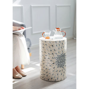 High Quality Best Selling Mother of Pearl Side Table Mother of Pearl <b>Stools</b> for Living Room and Bedroom Handmade in Viet Nam - Product Image 3