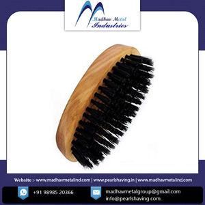 Cepillo de barba de madera compacto de la mejor calidad con cerdas de jabalí al precio - Product Image 2