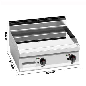 Plancha Eléctrica Comercial - 9.6kW - Placa Lisa - Área de cocción: 800x714mm - Product Image 2