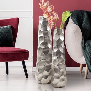 Nuevo diseño de macetas de aluminio, florero de mesa decorativo de Metal galvanizado para el hogar para sala de estar, nuevo estilo, florero al por mayor - Product Image 6