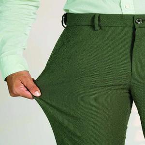 Pantalon de sport en toile à motif droit de haute qualité pour hommes Pantalon musculaire foncé pour l'entraînement physique, la course et l'utilisation décontractée - Product Image 3