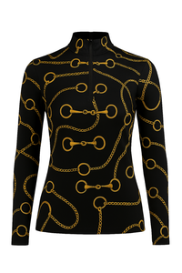 Nuevo diseño de llegada, camisa de equitación sublimada de Color sólido, polos de capa Base de compresión, ropa Ecuestre para mujer - Product Image 6