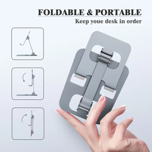 Yicosun dudukan ponsel Mini portabel, dudukan telepon meja lipat Tablet untuk ponsel iPad - Product Image 3