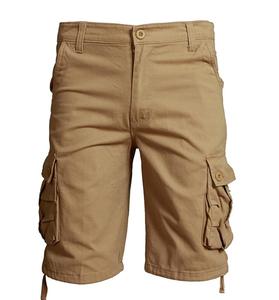 Pantalones cortos Cargo para hombre, pantalones deportivos de bolsillo holgados informales, transpirables, de Color sólido en blanco, ecológicos con servicio OEM - Product Image 1